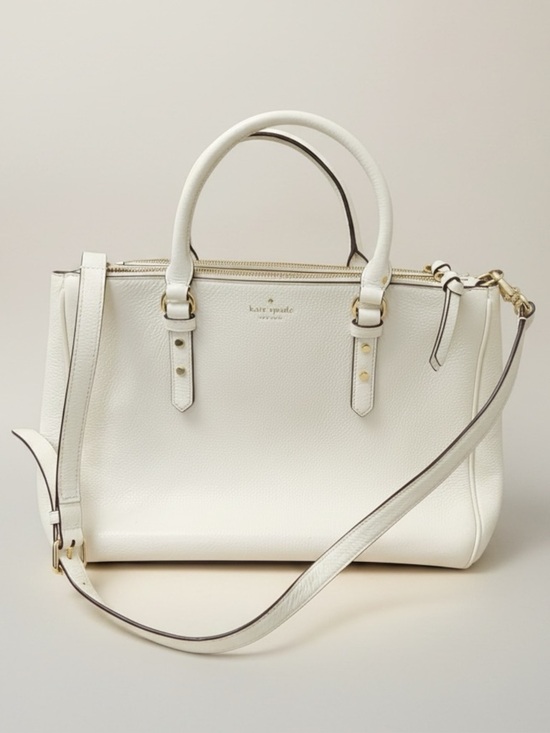 kate spade Handbags - Kate Spade Leather Mulberry St Leighann Tote in Soft White
